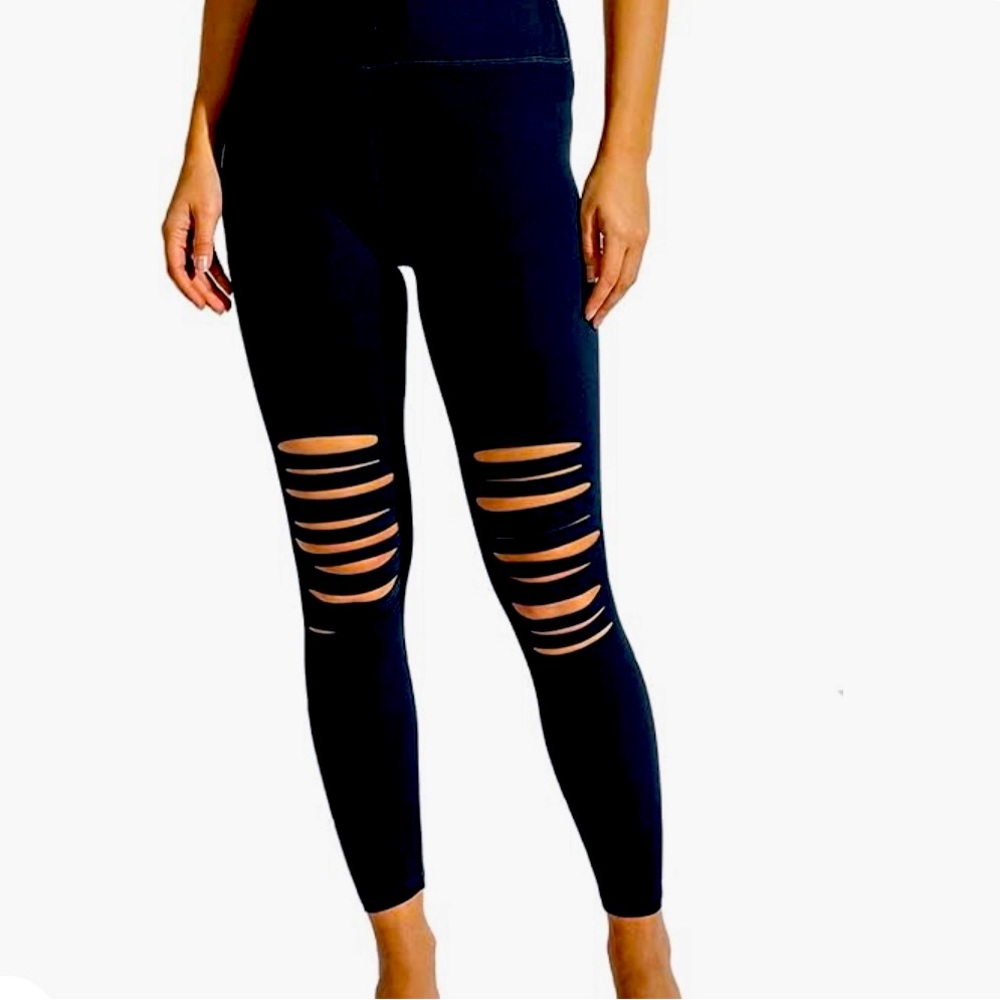 Rae Mode Laser Cut leggings. Size M. Black.  Like new.